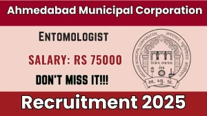 Ahmedabad Municipal Corporation Entomologist Recruitment 2025 - Apply Offline