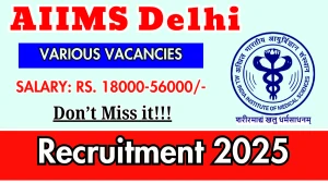 AIIMS Delhi Recruitment 2025 - Apply Online for 10 DEO, Project Research Scientist and More Posts AIIMS Delhi Recruitment 2025 - Apply Online for 10 DEO, Project Research Scientist and More Posts