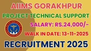 AIIMS Gorakhpur Project Technical Support II Recruitment 2025 – Walk in
