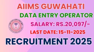 AIIMS Guwahati Data Entry Operator Recruitment 2025 - Apply Online