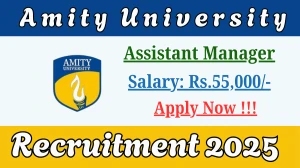 Amity University Assistant Manager Recruitment 2025 – Apply Online