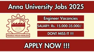 Anna University Recruitment 2025 - Apply Online for 02 Energy and Diploma Engineer Posts Anna University Recruitment 2025 - Apply Online for 02 Energy and Diploma Engineer Posts