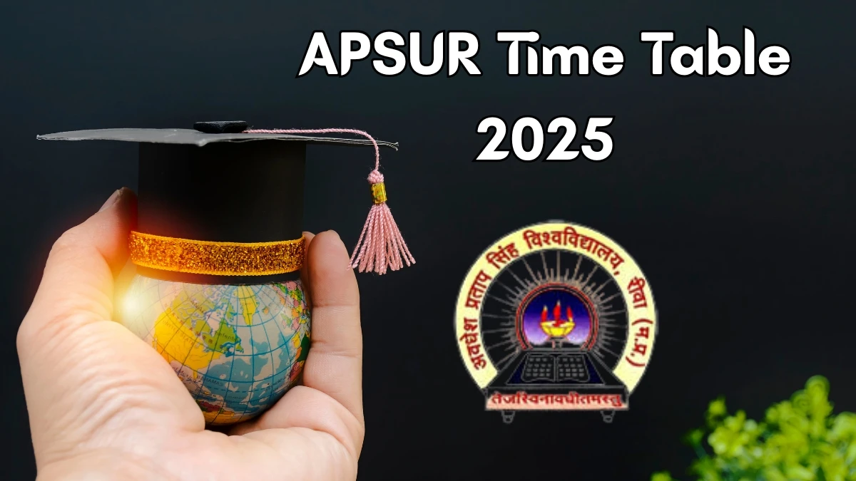 APSUR Time Table 2025 Announced For M.Lib @ apsurewa.ac.in Details Here
