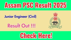 Assam PSC JE (Civil) Result 2025 Declared: Download at apsc.nic.in Assam PSC JE (Civil) Result 2025 Declared: Download at apsc.nic.in