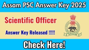 Assam PSC Scientific Officer Answer Key 2025 Out – Download at apsc.nic.in