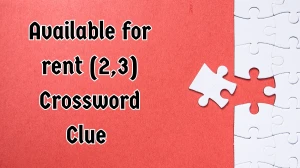 Available for rent Crossword Clue Irish Daily Mail Quick (2,3) letters Answer