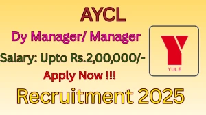 AYCL Recruitment 2025 - Apply Online for 02 Dy Manager/ Manager Posts