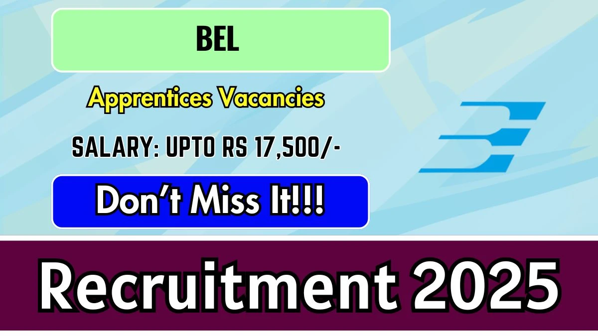 BEL Apprentices Recruitment 2025 – Walk in