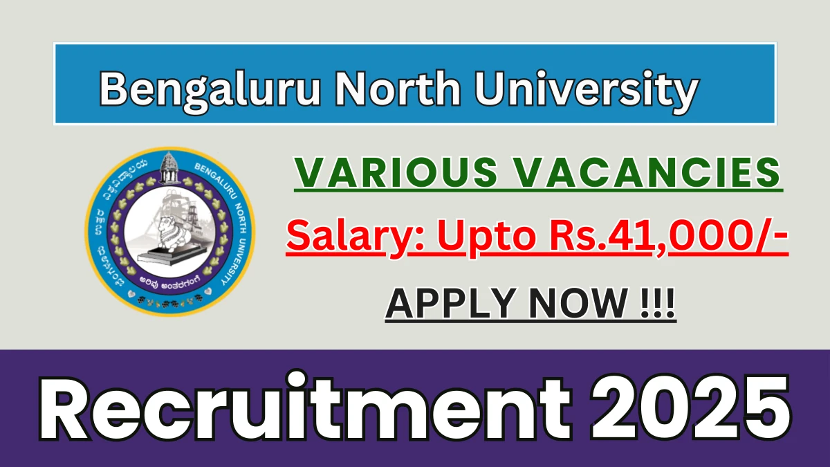 Bengaluru North University Recruitment 2025 – Apply Online for 05 Assistant Librarian, Physical Education Director and More Posts