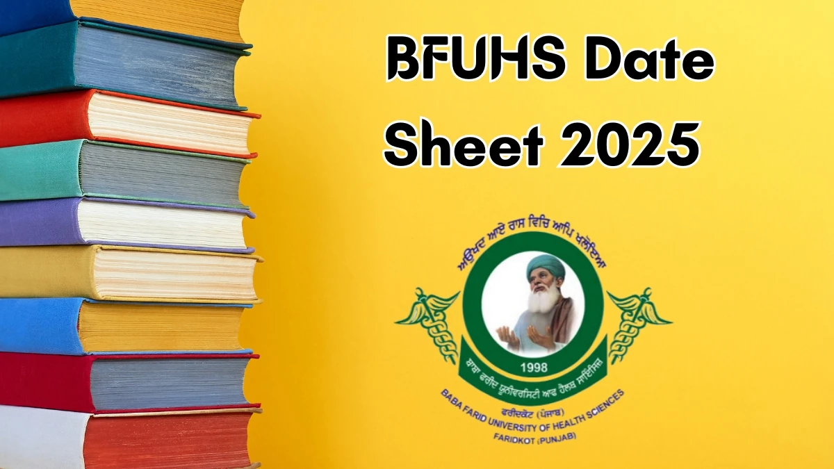 BFUHS Date Sheet 2025 Announced for MDS @ bfuhs.ggsmch.org Details Here