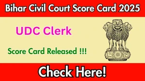 Bihar Civil Court UDC Clerk Score Card 2025 Out at patna.dcourts.gov.in – Direct Link to Download PDF Here Bihar Civil Court UDC Clerk Score Card 2025 Out at patna.dcourts.gov.in – Direct Link to Download PDF Here