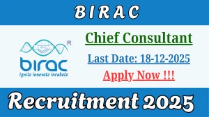 BIRAC Chief Consultant Recruitment 2025 - Apply Online BIRAC Chief Consultant Recruitment 2025 - Apply Online