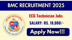 BMC ECG Technician Recruitment 2025 - Apply Offline for 01 Posts BMC ECG Technician Recruitment 2025 - Apply Offline for 01 Posts