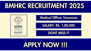 BMHRC Medical Officer Recruitment 2025 – Walk in BMHRC Medical Officer Recruitment 2025 – Walk in