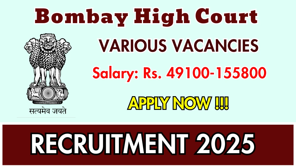 Bombay High Court Recruitment 2025 - Apply Online for 06 Junior Translator, Interpreter Posts