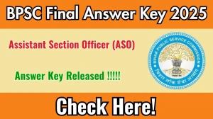 BPSC ASO Final Answer Key 2025 Out – Download Answer Key PDF @ bpsc.bihar.gov.in