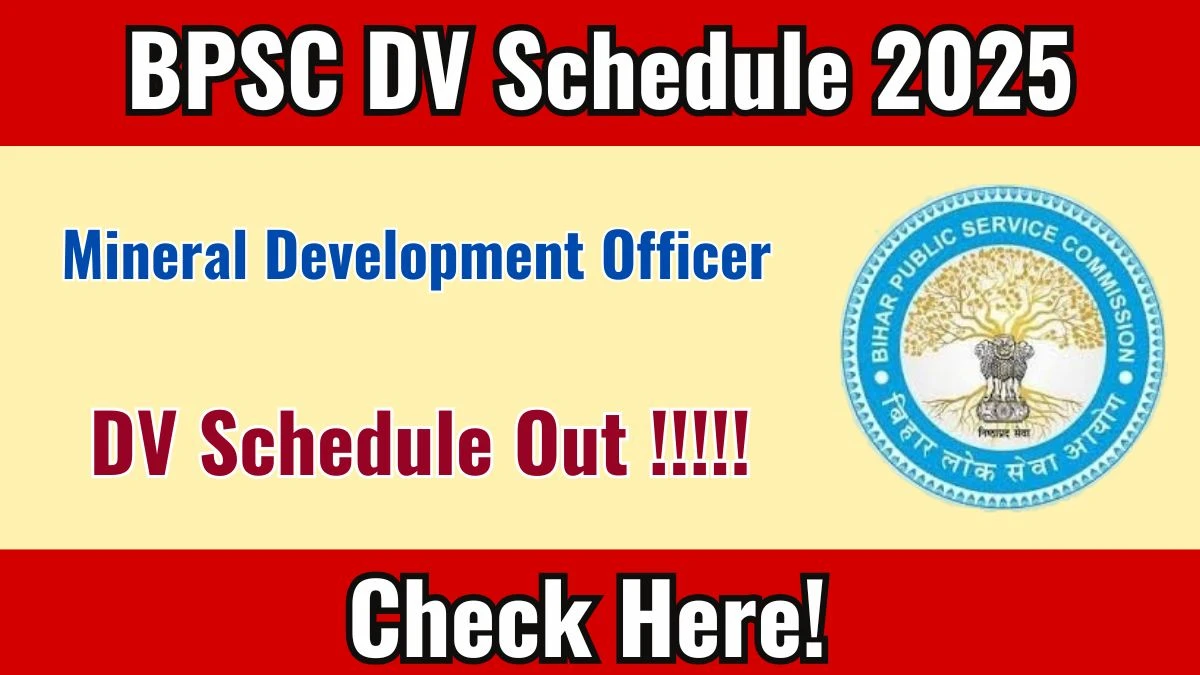 BPSC MDO DV Schedule 2025 Out – Check Document Verification Dates at bpsc.bihar.gov.in