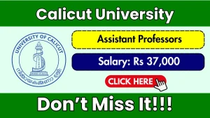 Calicut University Assistant Professors Recruitment 2025 – Walk in