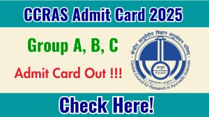 CCRAS Group A, B, C Admit Card 2025 – Download at ccras.nic.in CCRAS Group A, B, C Admit Card 2025 – Download at ccras.nic.in