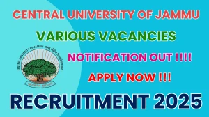 Central University of Jammu Recruitment 2025 - Apply Online for 05 Librarian, Assistant Librarian and More Posts