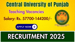 Central University of Punjab Teaching Recruitment 2025 - Apply Online for 58 Posts Central University of Punjab Teaching Recruitment 2025 - Apply Online for 58 Posts