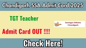 Chandigarh SSA TGT Admit Card 2025 OUT – Download Link Available at ssachd.nic.in Chandigarh SSA TGT Admit Card 2025 OUT – Download Link Available at ssachd.nic.in