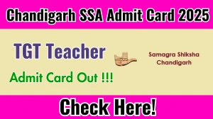 Chandigarh SSA TGT Teacher Admit Card 2025 OUT Download Hall Ticket at ssachd.nic.in Chandigarh SSA TGT Teacher Admit Card 2025 OUT Download Hall Ticket at ssachd.nic.in