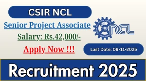 CSIR NCL Senior Project Associate Recruitment 2025 - Apply Online