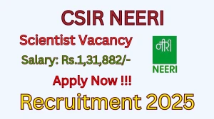 CSIR NEERI Scientist Recruitment 2025 - Apply Online CSIR NEERI Scientist Recruitment 2025 - Apply Online