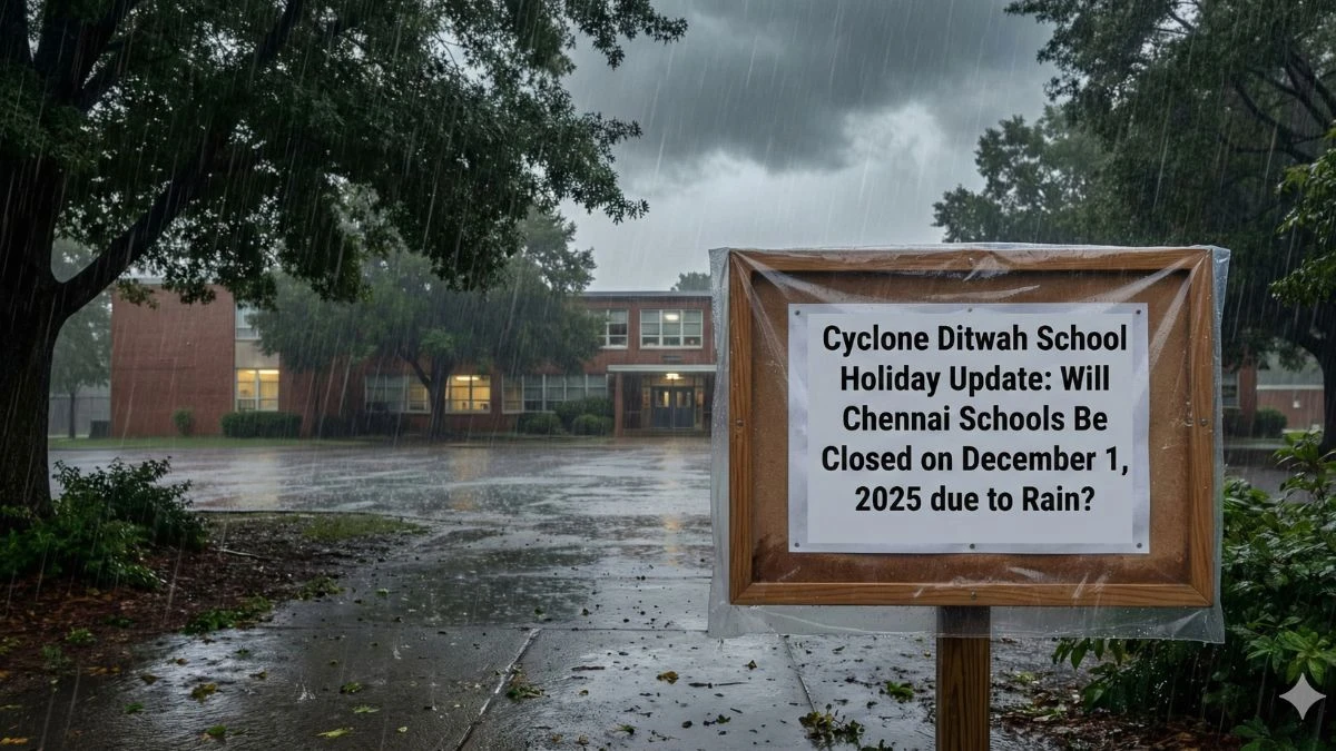 Cyclone Ditwah School Holiday Update: Will Chennai Schools Be Closed on December 1, 2025 due to Rain? Check District-Wise Holiday Status