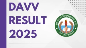 DAVV Result 2025 Out at dauniv.ac.in Direct Link to Download Supplementary Result