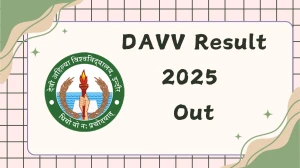 DAVV Result 2025 Out at dauniv.ac.in Direct Link to Download Supplementary Result