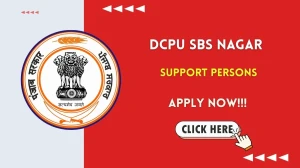DCPU SBS Nagar Support persons Recruitment 2025 - Apply Offline for 24 Posts
