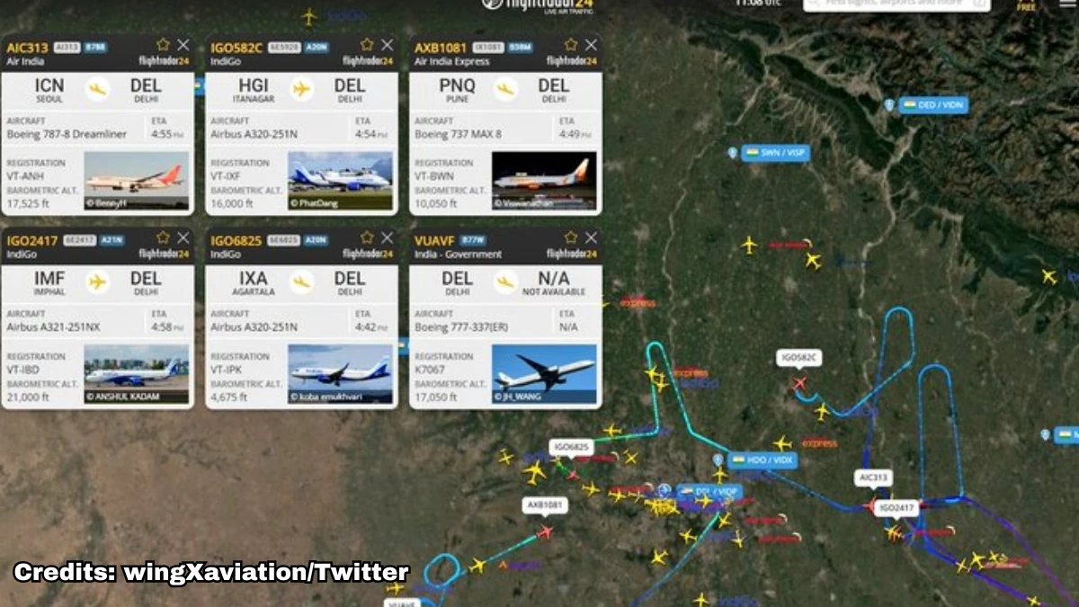 Delhi Airport Sees 8 Flight Diversions Due to Wind Direction Changes
