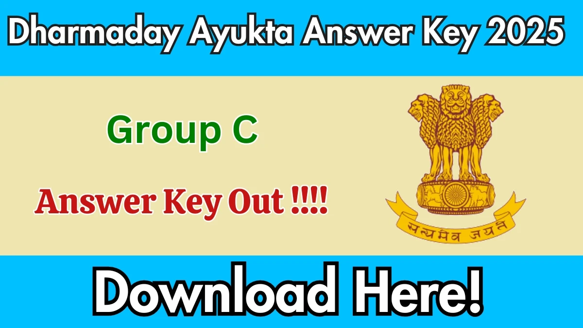 Dharmaday Ayukta Group C Answer Key 2025 Out - Download Here