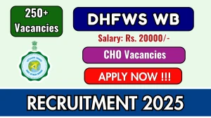 DHFWS Murshidabad CHO Recruitment 2025 – Apply Online for 273 Posts DHFWS Murshidabad CHO Recruitment 2025 – Apply Online for 273 Posts