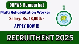 DHFWS Rampurhat Multi Rehabilitation Worker Recruitment 2025 – Apply Online for 05 Posts DHFWS Rampurhat Multi Rehabilitation Worker Recruitment 2025 – Apply Online for 05 Posts
