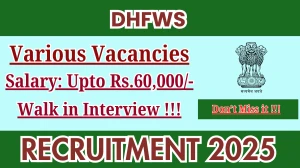 DHFWS Recruitment 2025 – Walk in for 29 Block Epidemiogist, Block Public Health Manager and More Posts