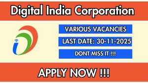 Digital India Corporation Recruitment 2025 - Apply Online for 03 Manager, Data Analyst and More Posts Digital India Corporation Recruitment 2025 - Apply Online for 03 Manager, Data Analyst and More Posts