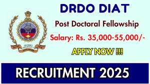 DRDO DIAT Post Doctoral Fellowship Recruitment 2026 - Apply Offline DRDO DIAT Post Doctoral Fellowship Recruitment 2026 - Apply Offline