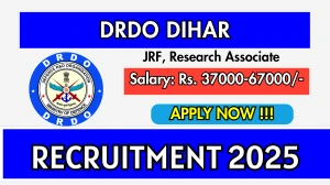 DRDO DIHAR Recruitment 2025 – Walk in for 21 JRF, Research Associate Posts