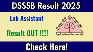 DSSSB Lab Assistant Result 2025 Declared: Download at dsssb.delhi.gov.in