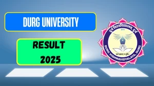 Durg University Result 2025 Out at durg.ucanapply.com Direct Link to Download Result