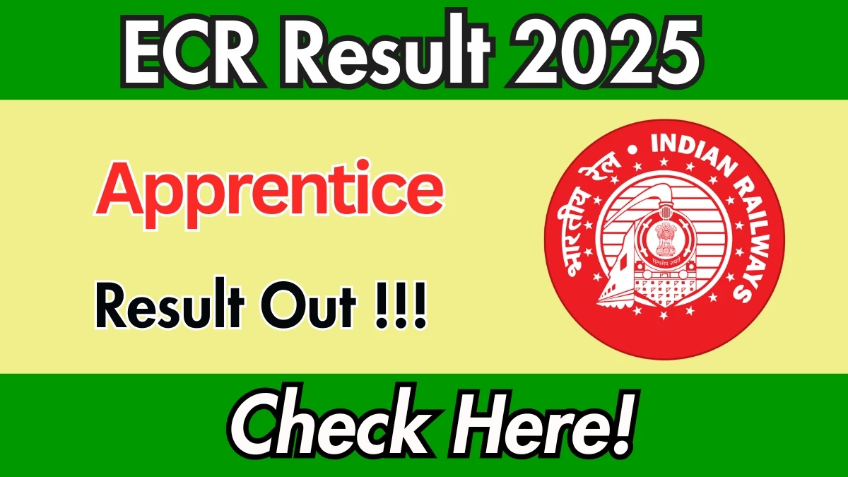 ECR Apprentice Result 2025 OUT (Direct Link) - Download Scorecard @rrcrail.in