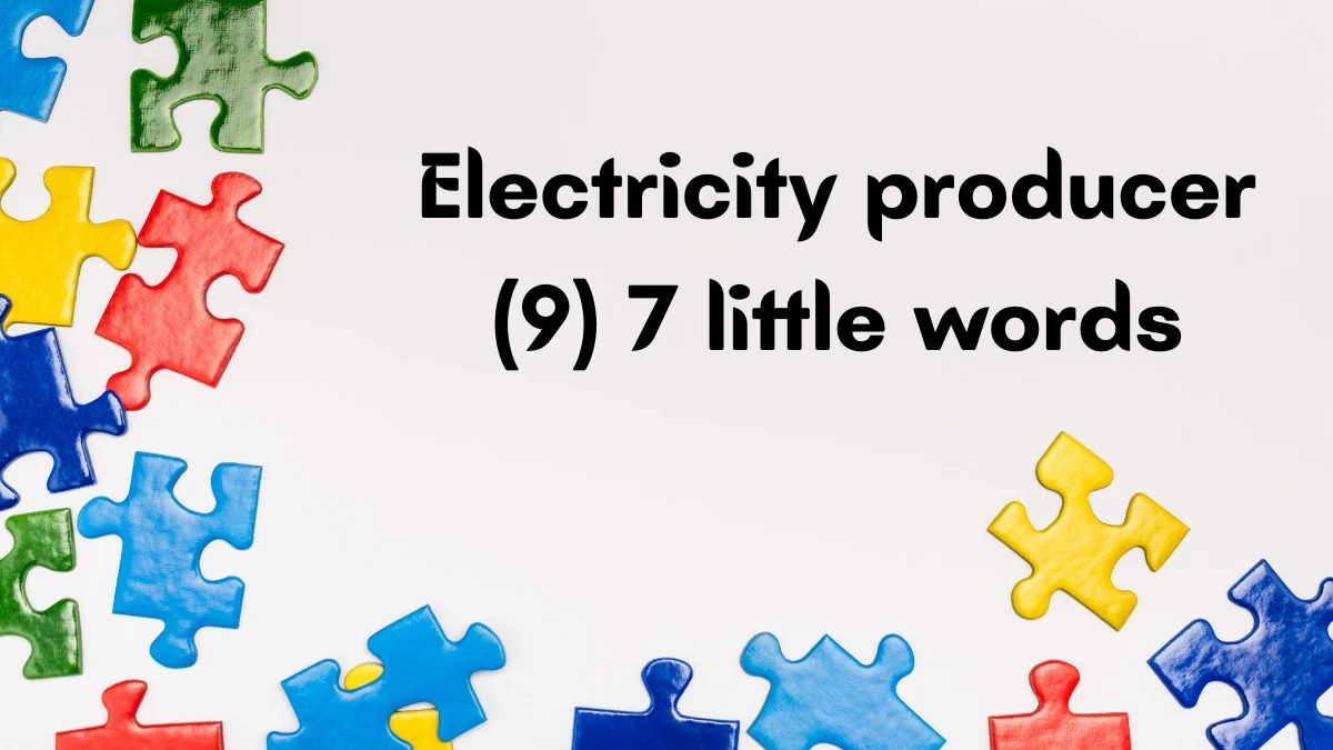Electricity producer 7 Little Words 9 letters Answer