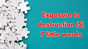 Exposure to destruction 7 Little Words 5 letters Answer