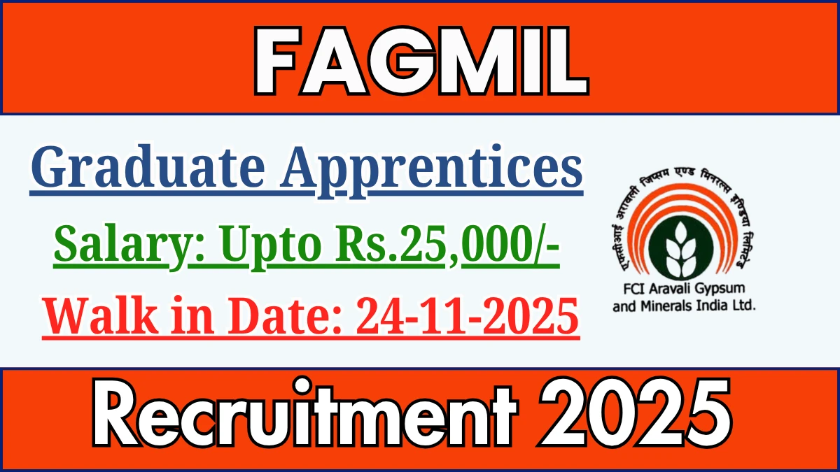 FAGMIL Graduate Apprentices Recruitment 2025 – Walk in