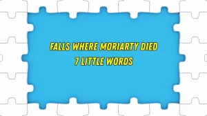 Falls where Moriarty died 7 Little Words 11 letters Answer