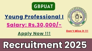 GBPUAT Young Professional I Recruitment 2025 - Apply Offline