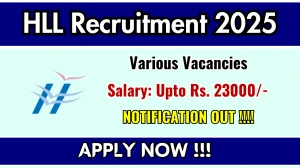 HLL Recruitment 2025 - Apply Offline for 04 Production Assistant, Boiler Operator and More Posts HLL Recruitment 2025 - Apply Offline for 04 Production Assistant, Boiler Operator and More Posts